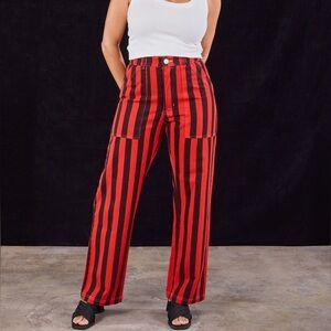 Big Bud Press Red and Black Striped Work Pants